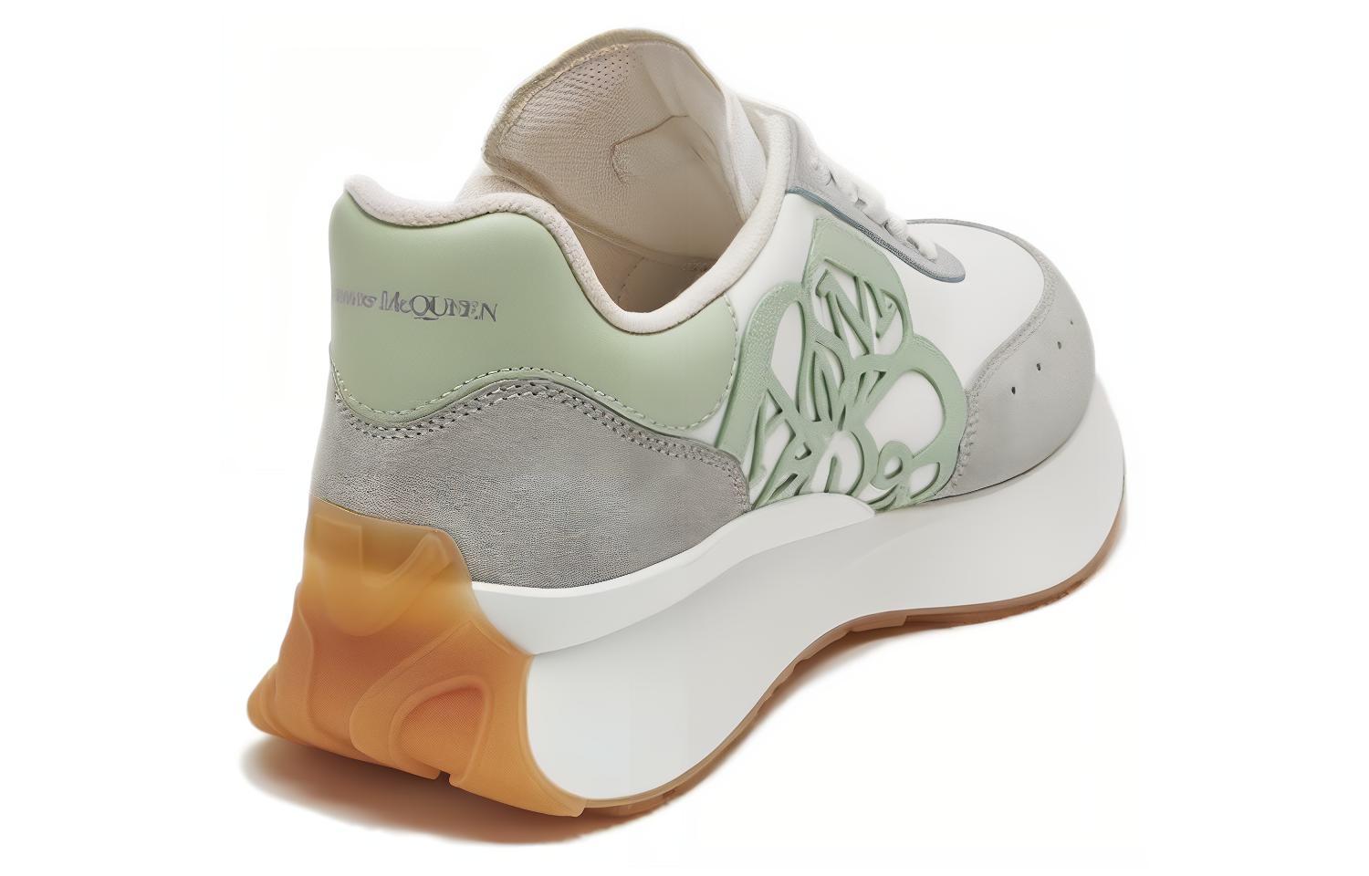 Lookbook (W) Alexander McQueen Sprint Runner Grijs ''Groen'' Sneakers 719166WIDNB8722