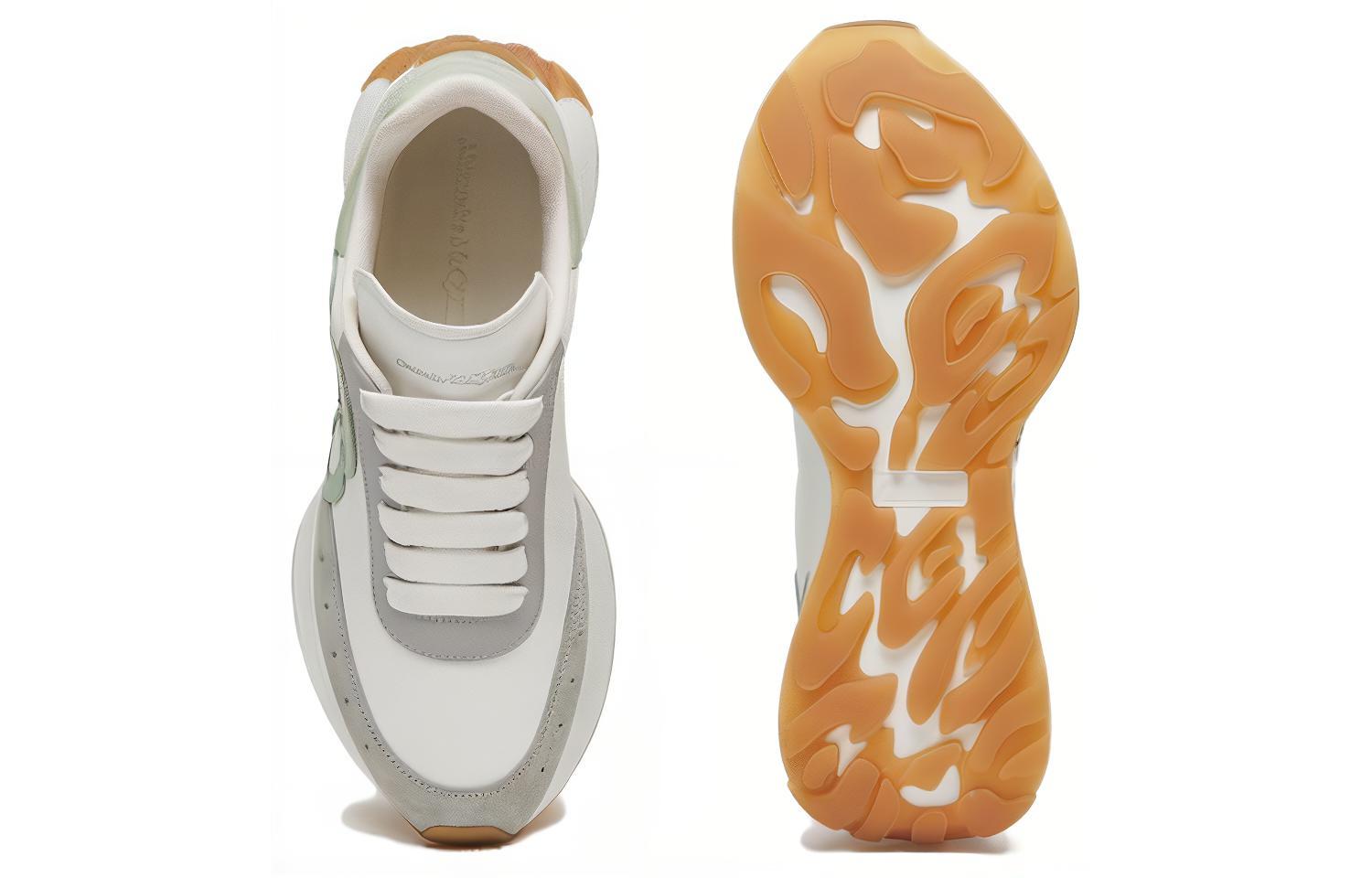 Shop (W) Alexander McQueen Sprint Runner Grijs ''Groen'' Sneakers 719166WIDNB8722