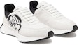 Lookbook (W) Alexander McQueen Sprint Runner Sneakers Kulit 'Putih Hitam' 691039WIC959061