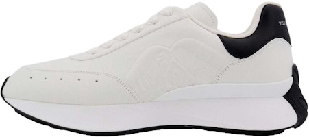(Women) Alexander McQueen Sprint Runner Sneakers 'White Black' 782630WIDN59061 (Women) Alexander McQueen Sprint Runner Sneakers 'White Black' 782630WIDN59061
