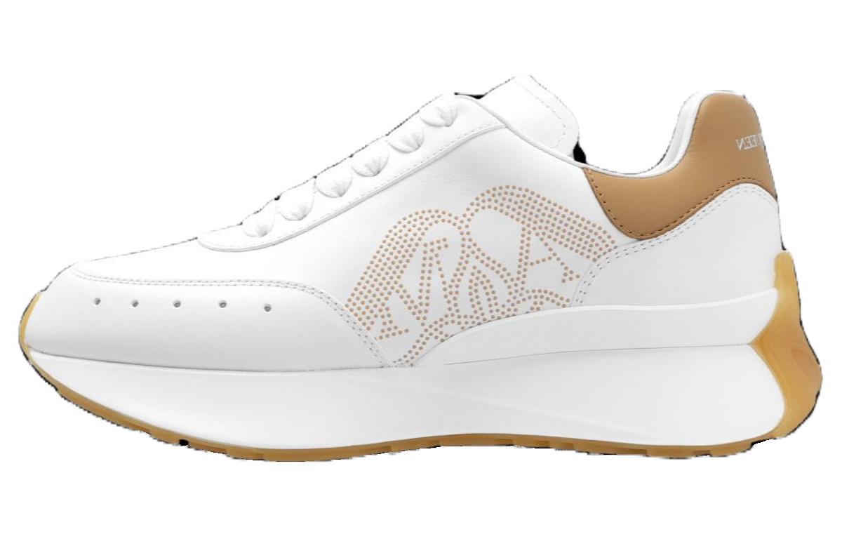 (Women) Alexander McQueen Sprint Runner Sneakers 'Tan White' 781503WIDNI8750