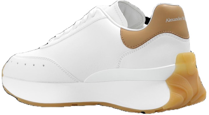 (W) Alexander McQueen Sprint Runner Sneakers 'Tan White' Lelaki 781503WIDNI8750 Order (W) Alexander McQueen Sprint Runner Sneakers 'Tan White' Lelaki 781503WIDNI8750