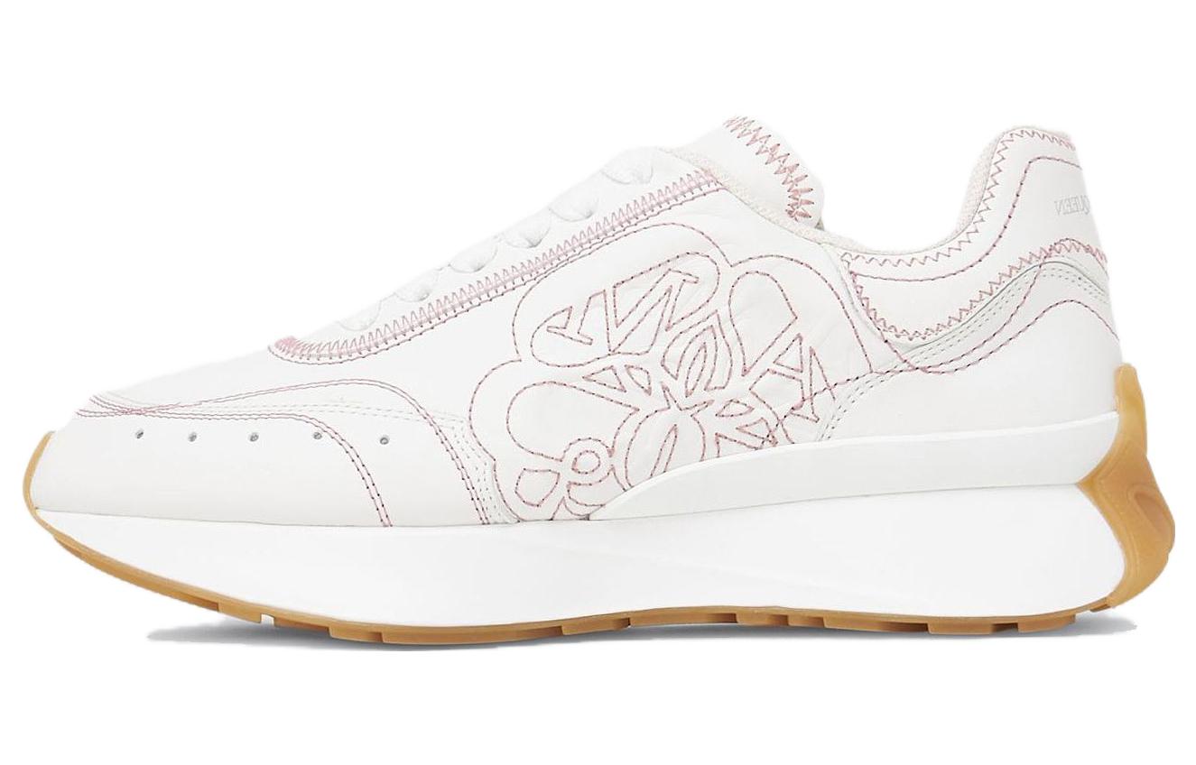 (Women) Alexander McQueen Sprint Runner White Pink Trim 742737WIDN18819