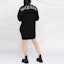 Shop (Women) Alexander McQueen SS21 Black Logo Sweatshirt Style Long Sleeve Dress 657556-QLAA9-1000