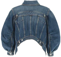 Lookbook (W) Alexander McQueen SS21 藍色牛仔多口袋短夾克 657828QMABC-4090