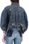 Purchase (Women) Alexander McQueen SS21 Blue Denim Short Jacket with Multiple Pockets. 657828QMABC-4090