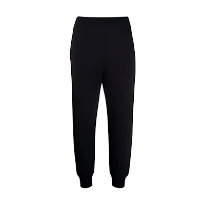 (Women) Alexander McQueen SS21 Logo Letter Women’s Knit Sweatpants Black. 658545-QZADI-0520