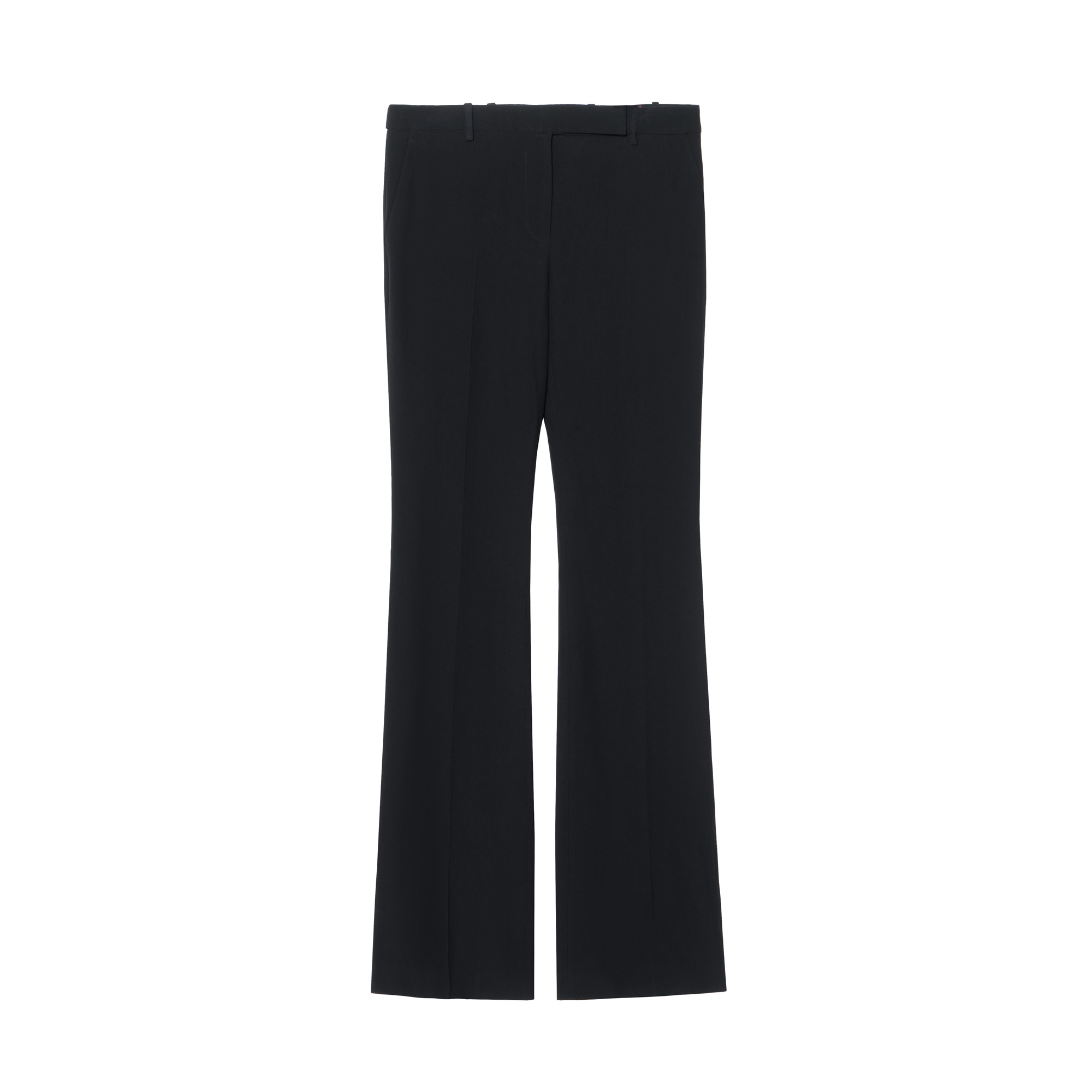 (Women) Alexander McQueen SS21 Slim Fit Solid Black Suit Trousers. 585076-QEAAA-1000
