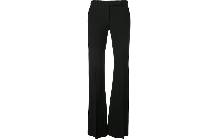(Women) Alexander McQueen SS21 Slim Fit Solid Black Suit Trousers. 585076-QEAAA-1000 圖 2