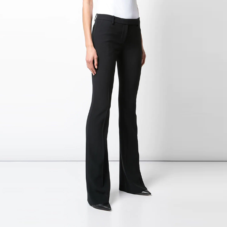 (Women) Alexander McQueen SS21 Slim Fit Solid Black Suit Trousers. 585076-QEAAA-1000 圖 5