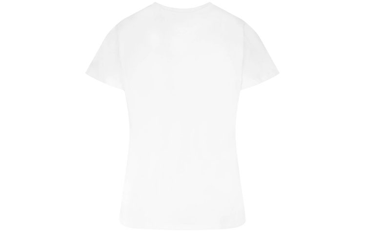 Lookbook (Women) Alexander McQueen SS21 White Cotton Tee with Multicolor Heart Print Design 668439-QZADP-0909