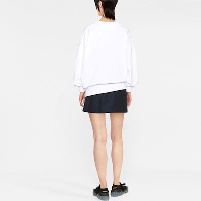 (Women) Alexander McQueen SS22 Big Logo Print Crewneck Sweatshirt White 709082QZAGD0909 Shop (Women) Alexander McQueen SS22 Big Logo Print Crewneck Sweatshirt White 709082QZAGD0909