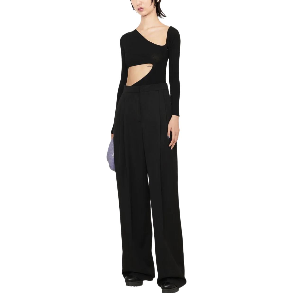 (Women) Alexander McQueen SS22  High-Waist Black Tailored Trousers. 705526QJAAC1000 圖 3