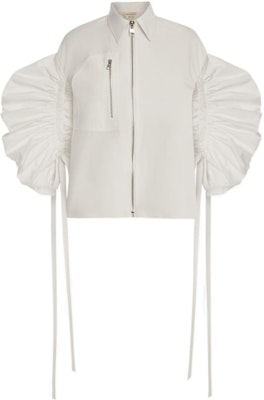 (Women) Alexander McQueen SS22 White Parka-Style Long Sleeve Shirt 700639QAAAY9000 Buy (Women) Alexander McQueen SS22 White Parka-Style Long Sleeve Shirt 700639QAAAY9000