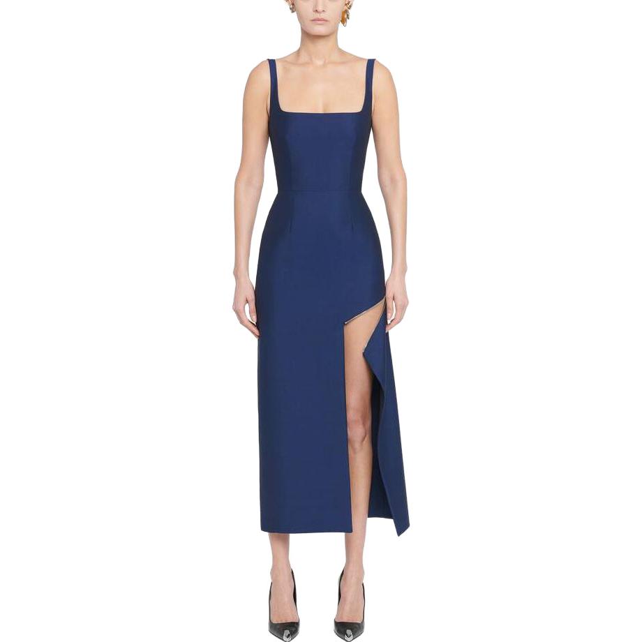 Lookbook (Women) Alexander McQueen SS23  Asymmetric Pullover Long Slip Dress 757633-QJABD-1156