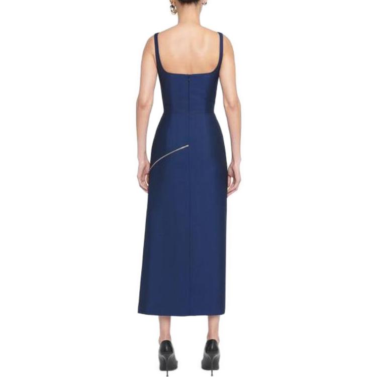 Purchase (Women) Alexander McQueen SS23  Asymmetric Pullover Long Slip Dress 757633-QJABD-1156