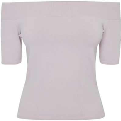 (W) Alexander McQueen SS23 針織露肩羅紋上衣 淺紫色 669510-Q1AV4-5093 Buy (W) Alexander McQueen SS23 針織露肩羅紋上衣 淺紫色 669510-Q1AV4-5093