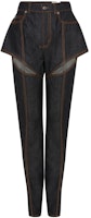 (Women) Alexander McQueen SS23 Straight-Leg Jeans with Stitch Detail Blue 741266-QMACD-4158 (Women) Alexander McQueen SS23 Straight-Leg Jeans with Stitch Detail Blue 741266-QMACD-4158