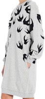 (Women) Alexander McQueen SS23 Gray Solid Cotton Long-Sleeve Dress for Women. 379194-RLT87-1225 (Women) Alexander McQueen SS23 Gray Solid Cotton Long-Sleeve Dress for Women. 379194-RLT87-1225
