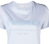Details for (Women) Alexander McQueen SS23 Letter Print Women’s Light Blue Crewneck T-Shirt. 608614-QZAD3-0429