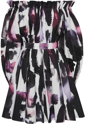 (Women) Alexander McQueen SS23 Off-Shoulder Printed Long Sleeve Dress Women 734388-QCAGO-9903 Order (Women) Alexander McQueen SS23 Off-Shoulder Printed Long Sleeve Dress Women 734388-QCAGO-9903