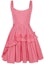 Order (Women) Alexander McQueen SS23 Ruffled Pink Sleeveless Mini Dress for Women. 733692-QEACM-5003