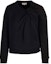 Order (Women) Alexander McQueen SS24 Black Long-Sleeve Sweatshirt with Knot Detail 777196QLAC8-1000