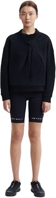 (Women) Alexander McQueen SS24 Black Long-Sleeve Sweatshirt with Knot Detail 777196QLAC8-1000 Shop (Women) Alexander McQueen SS24 Black Long-Sleeve Sweatshirt with Knot Detail 777196QLAC8-1000