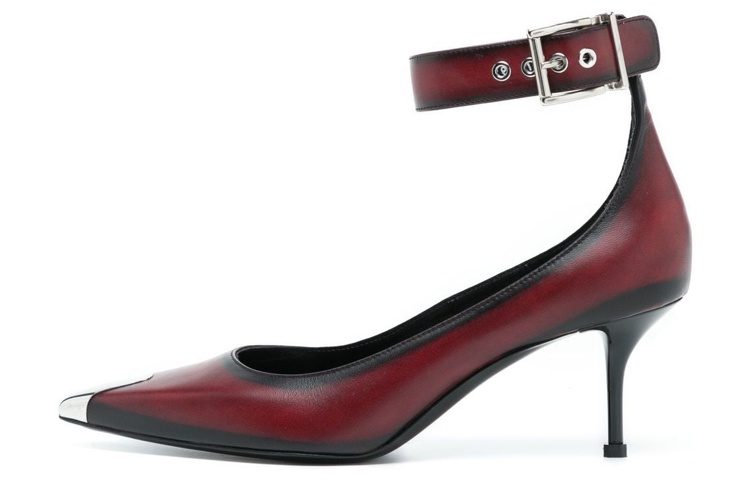 Buy (W) Alexander McQueen Stiletto ''Punk Buckle Bordeaux'' 709995WHU326088