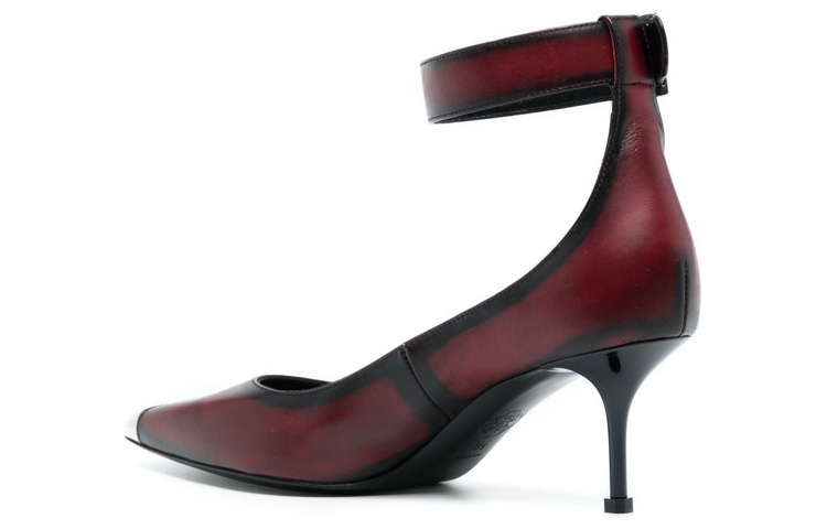 Lookbook (W) Alexander McQueen Stiletto 'Punk Buckle Merah Marun' 709995WHU326088