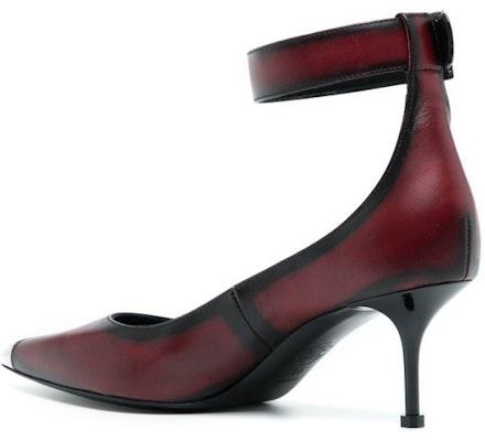 (Women) Alexander McQueen Stiletto 'Punk Buckle Maroon' 709995WHU326088 Lookbook (Women) Alexander McQueen Stiletto 'Punk Buckle Maroon' 709995WHU326088