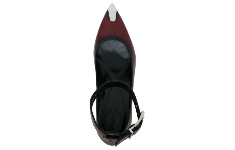 Shop (W) Alexander McQueen Stiletto 'Punk Buckle Merah Marun' 709995WHU326088