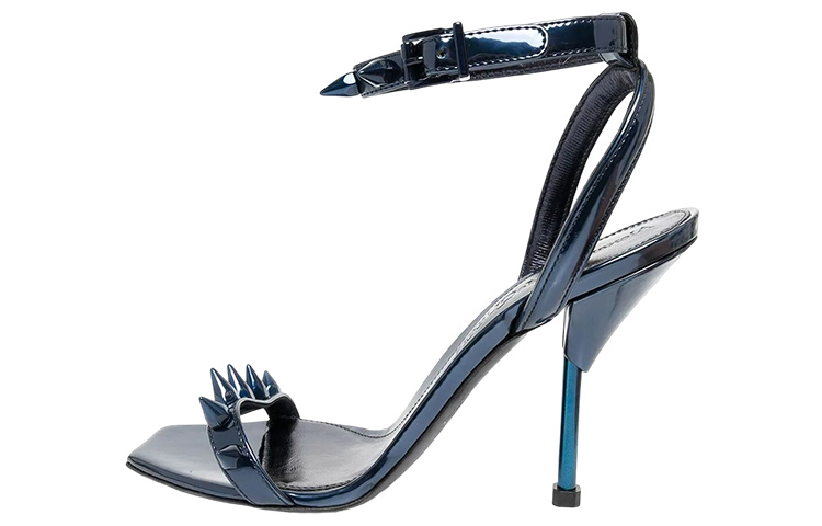 (Women) Alexander McQueen Stiletto Slider 'Blue Fashion' 719419W4UV1PETROL