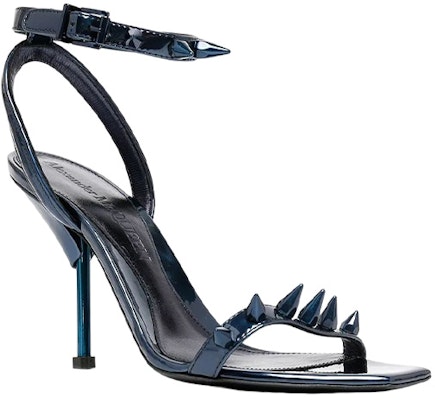 (Women) Alexander McQueen Stiletto Slider 'Blue Fashion' 719419W4UV1PETROL Order (Women) Alexander McQueen Stiletto Slider 'Blue Fashion' 719419W4UV1PETROL