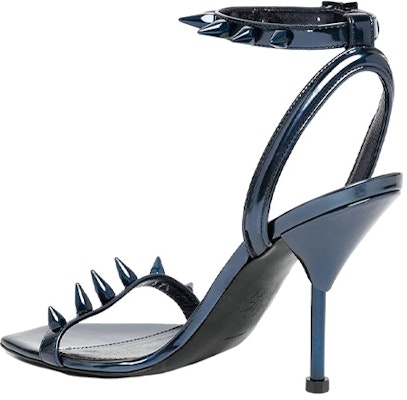 (W) Alexander McQueen Stiletto Slider 'Blue Fashion' Sepatu Wanita. 719419W4UV1PETROL Shop (W) Alexander McQueen Stiletto Slider 'Blue Fashion' Sepatu Wanita. 719419W4UV1PETROL
