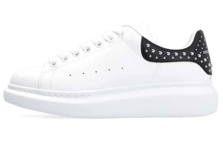 (Women) Alexander McQueen Studded Oversized Sneakers 'White Black' 666406WHTQQ9089