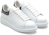 (W) Sneakers Alexander McQueen Studded 'Putih Hitam' Oversized 666406WHTQQ9089