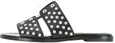 Buy (W) 알렉산더 맥퀸 스터드 슬라이드 샌들 (블랙) 571691WHMUJ1081