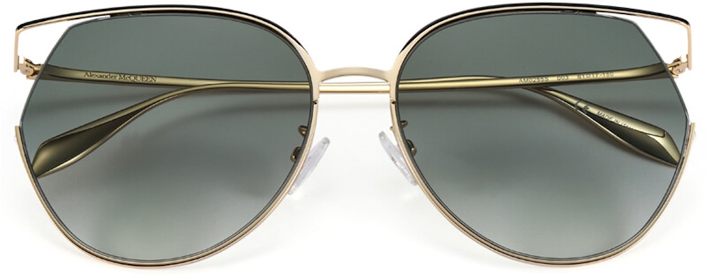 (W) Kacamata Alexander McQueen Lensa Hijau Bingkai Emas AM0255S-003 61 Shop (W) Kacamata Alexander McQueen Lensa Hijau Bingkai Emas AM0255S-003 61