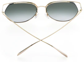 Purchase (W) Gafas de Sol Alexander McQueen Lente Verde Montura Dorada AM0255S-003 61