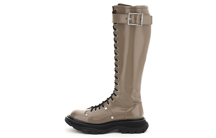 (Women) Alexander McQueen Tread High-Top 'Sleek Brown' 595466WHZ812610