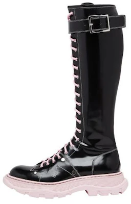 (W) Alexander McQueen Tread High Top 'Hitam Pink' 595466WHZ811488 Buy (W) Alexander McQueen Tread High Top 'Hitam Pink' 595466WHZ811488