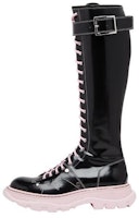 (Women) Alexander McQueen Tread High Top 'Black Pink' 595466WHZ811488 (Women) Alexander McQueen Tread High Top 'Black Pink' 595466WHZ811488