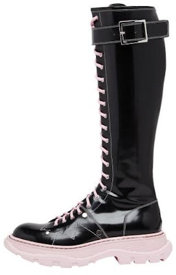 (Women) Alexander McQueen Tread High Top 'Black Pink' 595466WHZ811488 Buy (Women) Alexander McQueen Tread High Top 'Black Pink' 595466WHZ811488