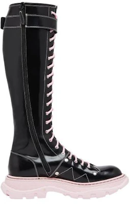 (W) Alexander McQueen Tread High Top 'Hitam Pink' 595466WHZ811488 Order (W) Alexander McQueen Tread High Top 'Hitam Pink' 595466WHZ811488