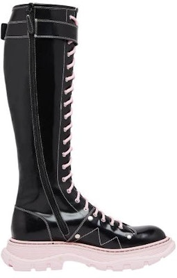 (Women) Alexander McQueen Tread High Top 'Black Pink' 595466WHZ811488 Order (Women) Alexander McQueen Tread High Top 'Black Pink' 595466WHZ811488