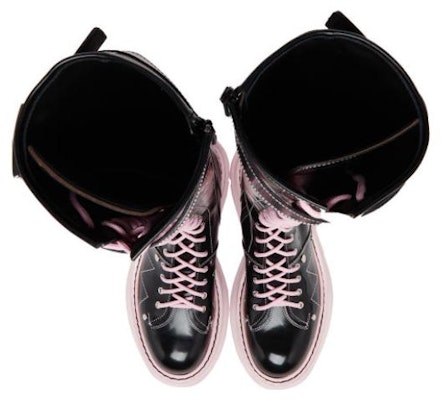 (Women) Alexander McQueen Tread High Top 'Black Pink' 595466WHZ811488 Shop (Women) Alexander McQueen Tread High Top 'Black Pink' 595466WHZ811488