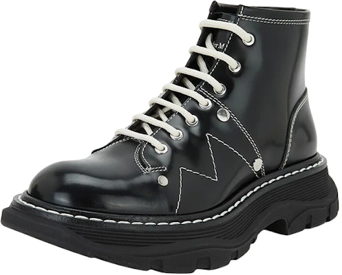 (W) Alexander McQueen Tread Lace-Up Boots 'Hitam' 604253WHZ811090 Order (W) Alexander McQueen Tread Lace-Up Boots 'Hitam' 604253WHZ811090