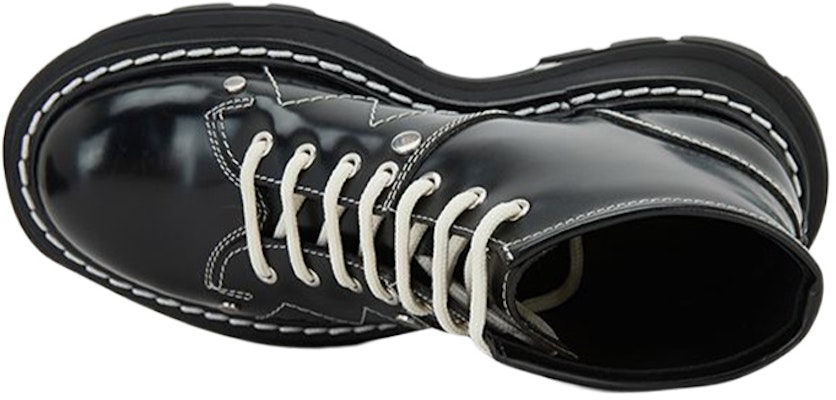 (Women) Alexander McQueen Tread Lace-Up Boots 'Black' 604253WHZ811090 Lookbook (Women) Alexander McQueen Tread Lace-Up Boots 'Black' 604253WHZ811090