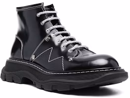 Lookbook (W) Botas Alexander McQueen Tread Lace-up "Negro Blanco". 718366WIC6D1081